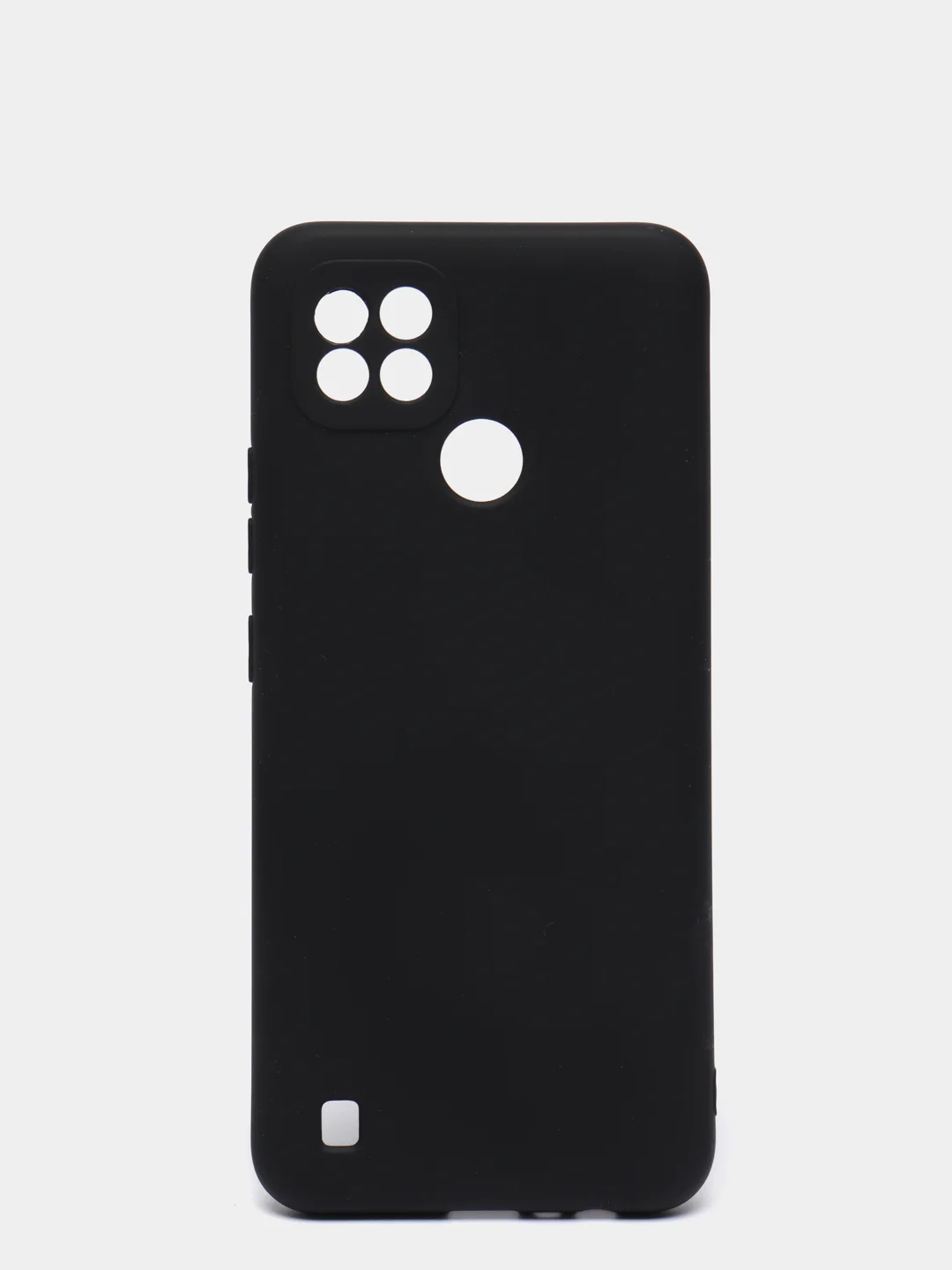 Черный чехол силиконовый для Realme C21 ( Реалми С21) с защитой камеры