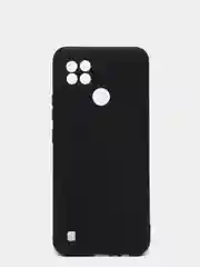 Черный чехол силиконовый для Realme C21 ( Реалми С21) с защитой камеры
