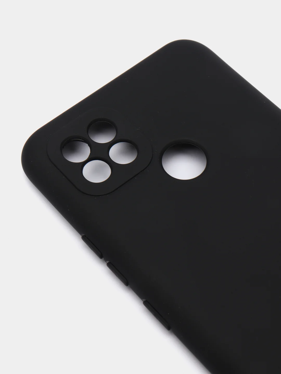Черный чехол силиконовый для Realme C21 ( Реалми С21) с защитой камеры