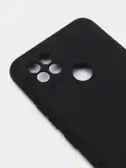 Черный чехол силиконовый для Realme C21 ( Реалми С21) с защитой камеры