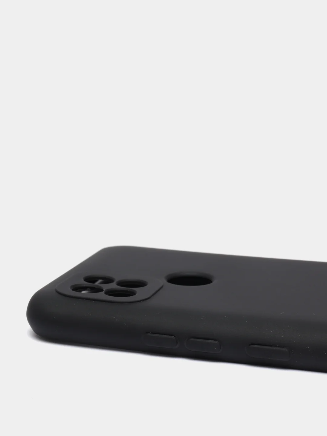 Черный чехол силиконовый для Realme C21 ( Реалми С21) с защитой камеры