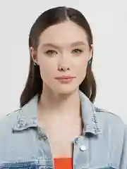 Ледяной деревянные шестиугольники, серьги