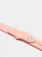 Пудровый силиконовый ремешок с кнопкой для Xiaomi Amazfit Bip / Samsung / Huawei, 20 мм