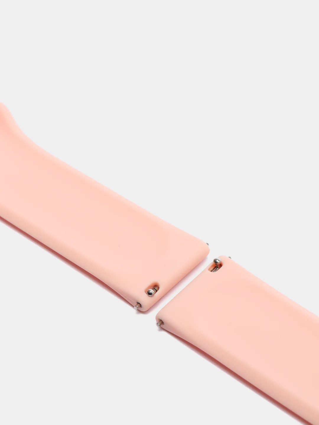Пудровый силиконовый ремешок с кнопкой для Xiaomi Amazfit Bip / Samsung / Huawei, 20 мм
