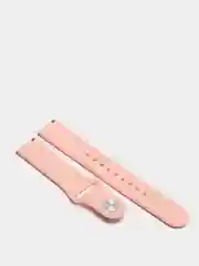 Пудровый силиконовый ремешок с кнопкой для Xiaomi Amazfit Bip / Samsung / Huawei, 20 мм