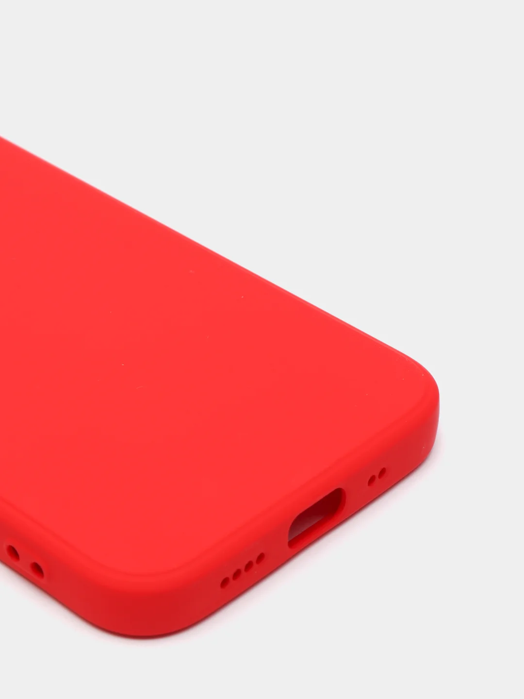 Красный чехол iPhone 11 13 12 Pro Mini силиконовый ( Айфон Про Мини )