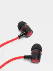 Красный наушники внутриканальные, вакуумные с разъёмом 3.5 Jack