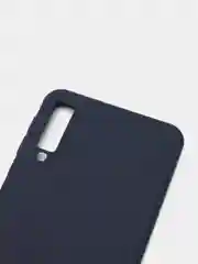 Синий чехол для Samsung Galaxy A7 2018, А750 (Самсунг Галакси А7), прозрачный
