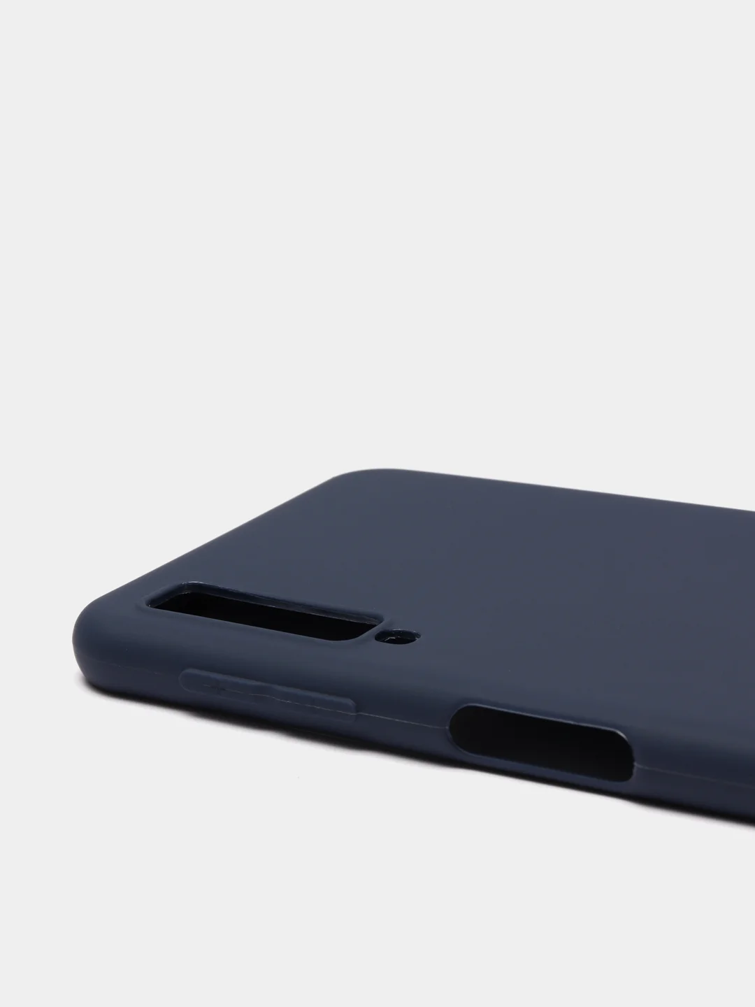 Синий чехол для Samsung Galaxy A7 2018, А750 (Самсунг Галакси А7), прозрачный