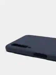 Синий чехол для Samsung Galaxy A7 2018, А750 (Самсунг Галакси А7), прозрачный
