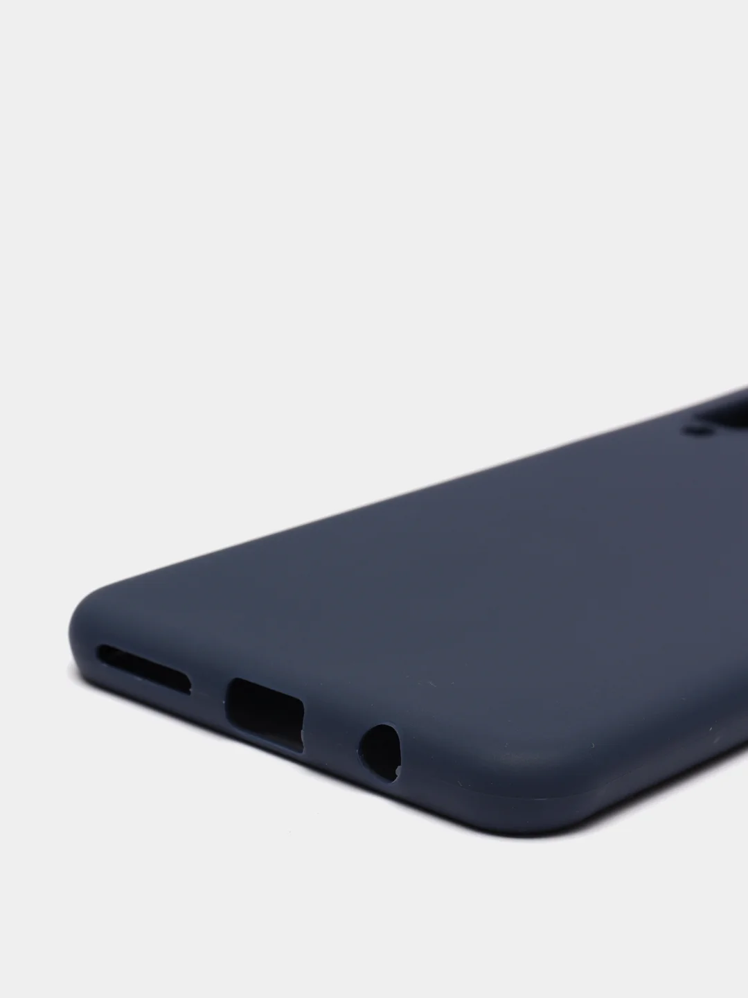 Синий чехол для Samsung Galaxy A7 2018, А750 (Самсунг Галакси А7), прозрачный