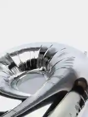 Серебряный воздушные шары "Цифры"