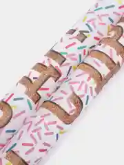 Белый бумага упаковочная "С Днем Рождения!", крафтовая, подарочная