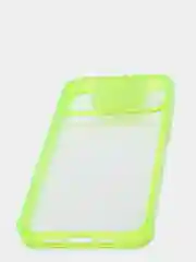 Салатовый чехол с защитой камеры для iPhone 12/12 PRO