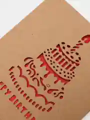 Розовый открытка крафт мини