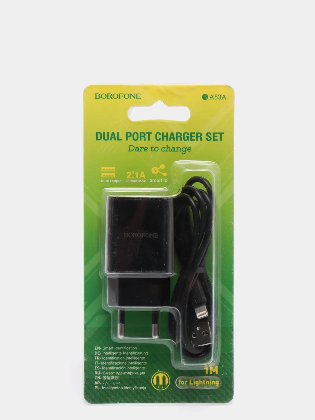 Зарядное устройство Borofone BA53A, 2 x USB, 1 m, Micro-USB / Type-C