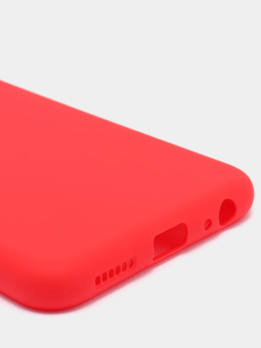 Красный чехол Samsung A22S, силиконовый