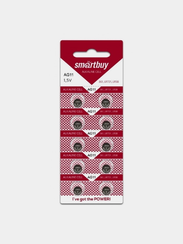 Часовая батарейка Smartbuy AG11-10B