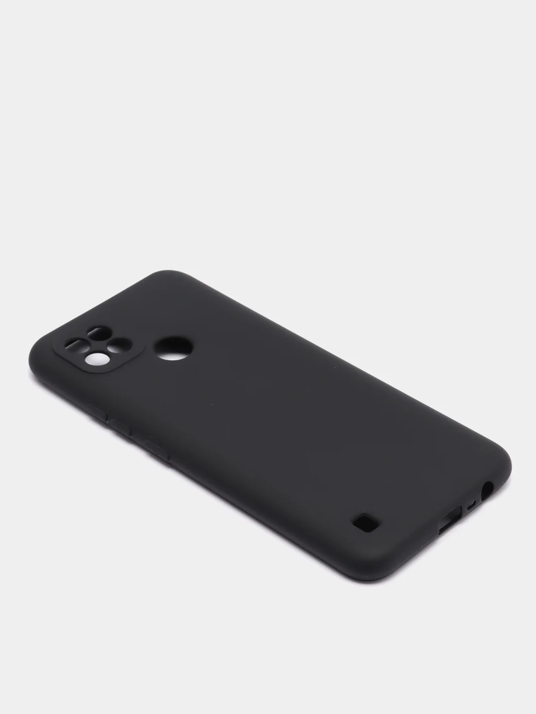 Черный чехол Realme C21 силиконовый