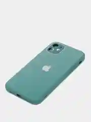 Зеленый стеклянный силиконовый чехол на iPhone 13, 12, 11,  XR, 7, 8, SE, 8+, 7+, 6s, 6, Pro, Max