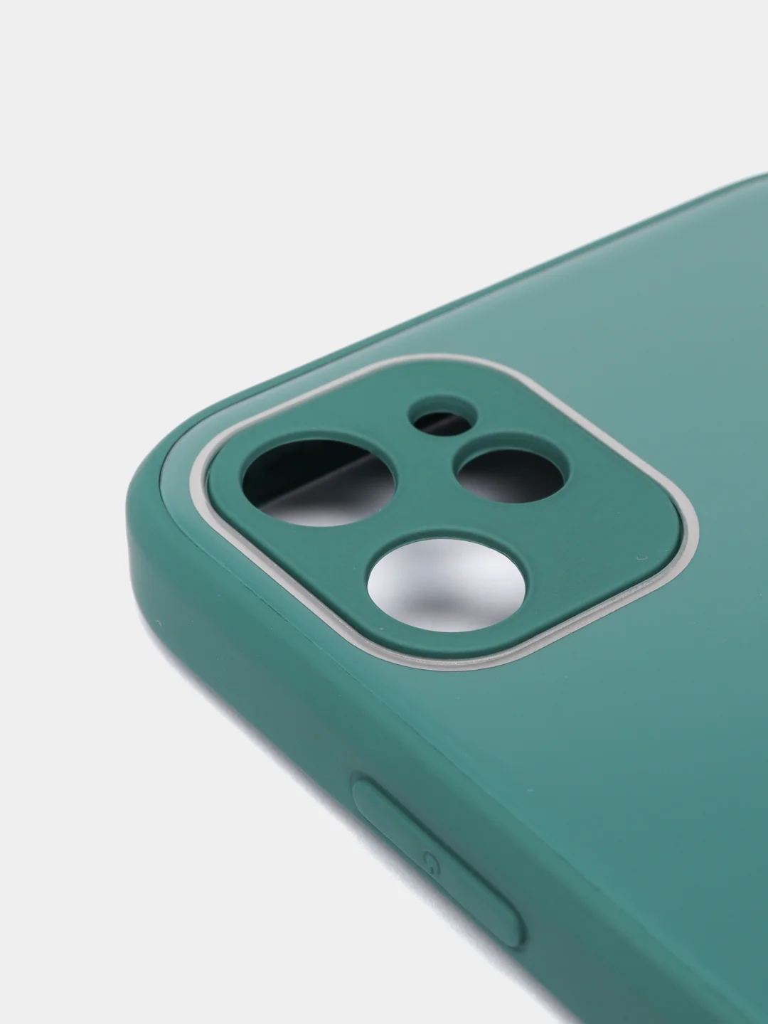Зеленый стеклянный силиконовый чехол на iPhone 13, 12, 11,  XR, 7, 8, SE, 8+, 7+, 6s, 6, Pro, Max