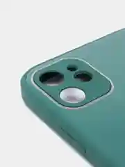 Зеленый стеклянный силиконовый чехол на iPhone 13, 12, 11,  XR, 7, 8, SE, 8+, 7+, 6s, 6, Pro, Max