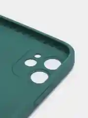 Зеленый стеклянный силиконовый чехол на iPhone 13, 12, 11,  XR, 7, 8, SE, 8+, 7+, 6s, 6, Pro, Max