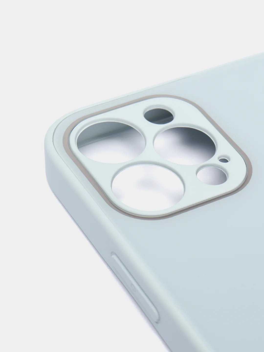 Небесно-голубой стеклянный силиконовый чехол на iPhone 13, 12, 11,  XR, 7, 8, SE, 8+, 7+, 6s, 6, Pro, Max
