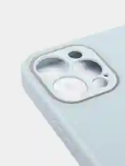 Небесно-голубой стеклянный силиконовый чехол на iPhone 13, 12, 11,  XR, 7, 8, SE, 8+, 7+, 6s, 6, Pro, Max