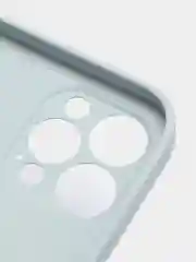 Небесно-голубой стеклянный силиконовый чехол на iPhone 13, 12, 11,  XR, 7, 8, SE, 8+, 7+, 6s, 6, Pro, Max