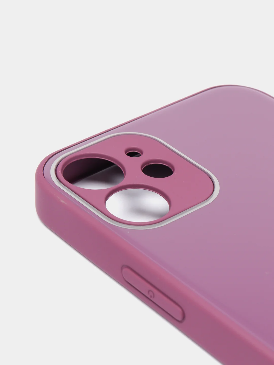 Бордовый стеклянный силиконовый чехол на iPhone 13, 12, 11,  XR, 7, 8, SE, 8+, 7+, 6s, 6, Pro, Max