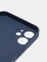Темно-синий стеклянный силиконовый чехол на iPhone 13, 12, 11,  XR, 7, 8, SE, 8+, 7+, 6s, 6, Pro, Max