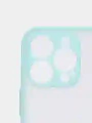 Голубой чехол силиконовый матовый на iPhone 13, 12, 11,  XR, 7, 8, SE, Pro, Max, полупрозрачный