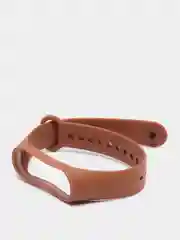 Коричневый ремешок силиконовый для Xiaomi Mi Band 3, 4