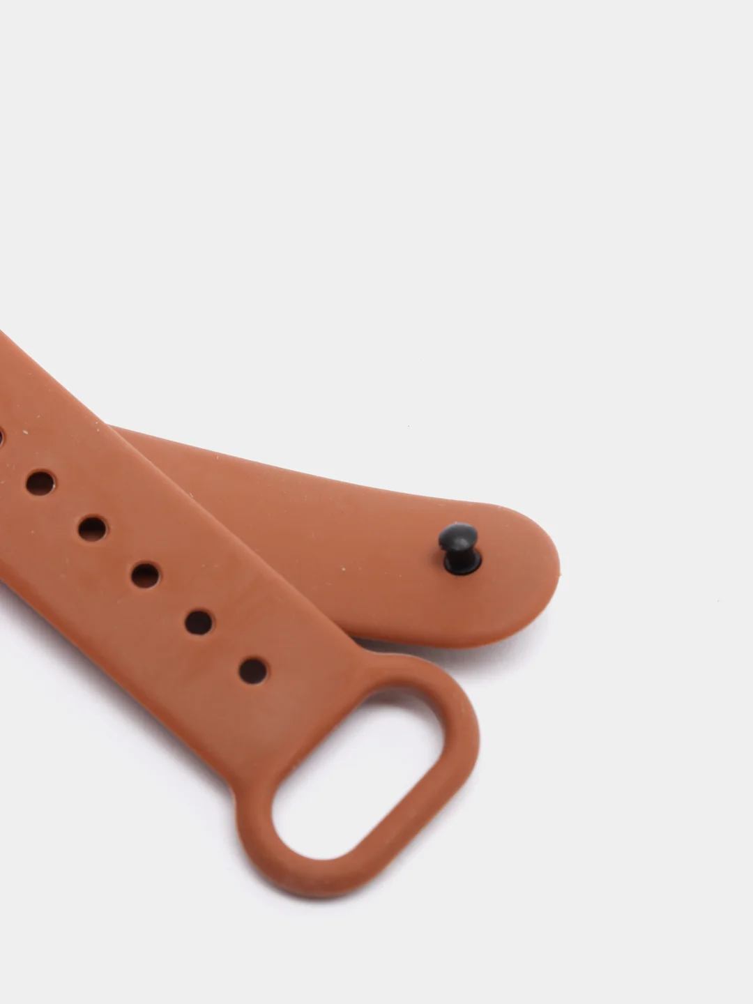 Коричневый ремешок силиконовый для Xiaomi Mi Band 3, 4