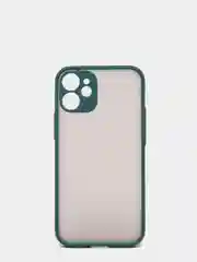 Зеленый чехол силиконовый матовый на iPhone 13, 12, 11,  XR, 7, 8, SE, Pro, Max, полупрозрачный