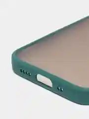 Зеленый чехол силиконовый матовый на iPhone 13, 12, 11,  XR, 7, 8, SE, Pro, Max, полупрозрачный