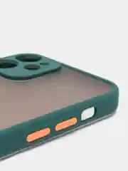 Зеленый чехол силиконовый матовый на iPhone 13, 12, 11,  XR, 7, 8, SE, Pro, Max, полупрозрачный