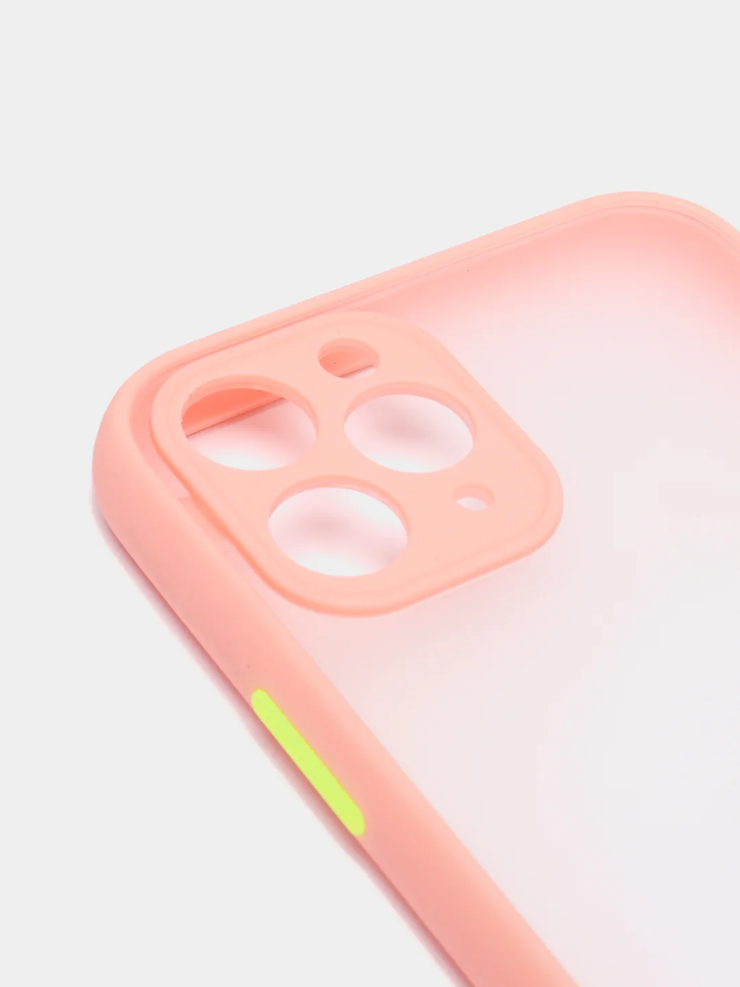 Кораллово-розовый чехол силиконовый матовый на iPhone 13, 12, 11, XR, 7, 8, SE, Pro, Max, полупрозрачный