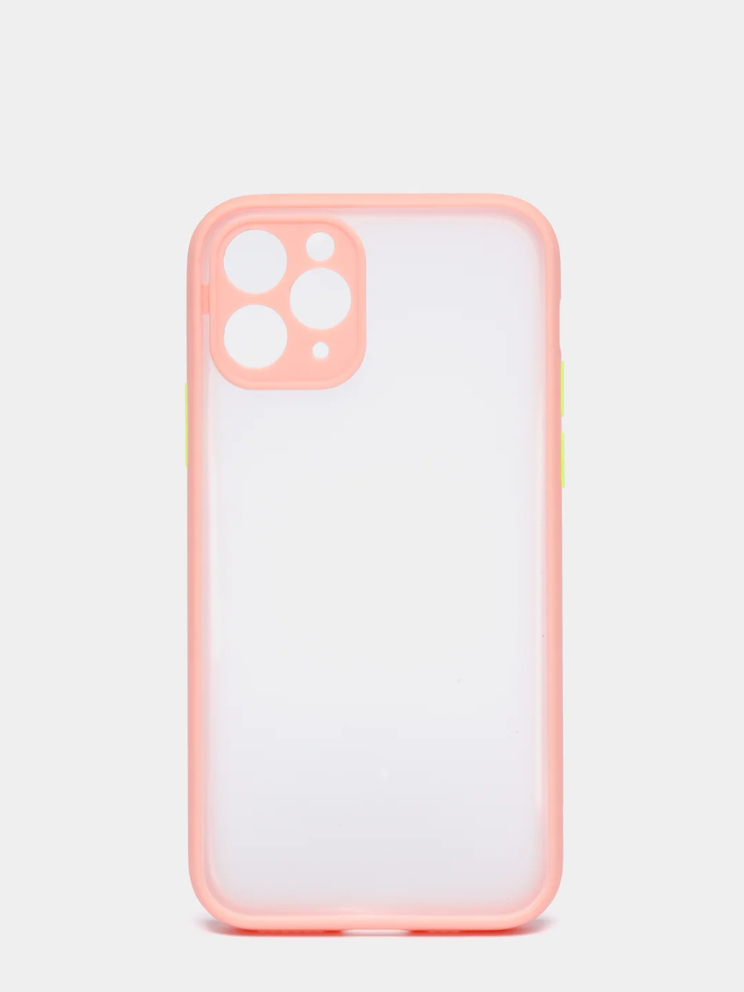 Кораллово-розовый чехол силиконовый матовый на iPhone 13, 12, 11, XR, 7, 8, SE, Pro, Max, полупрозрачный