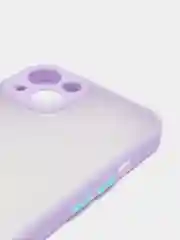 Фиолетовый чехол силиконовый матовый на iPhone 13, 12, 11,  XR, 7, 8, SE, Pro, Max, полупрозрачный