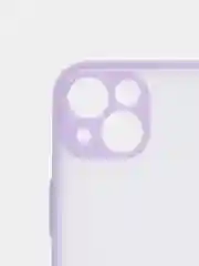 Фиолетовый чехол силиконовый матовый на iPhone 13, 12, 11,  XR, 7, 8, SE, Pro, Max, полупрозрачный