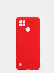 Красный чехол Realme C21 силиконовый