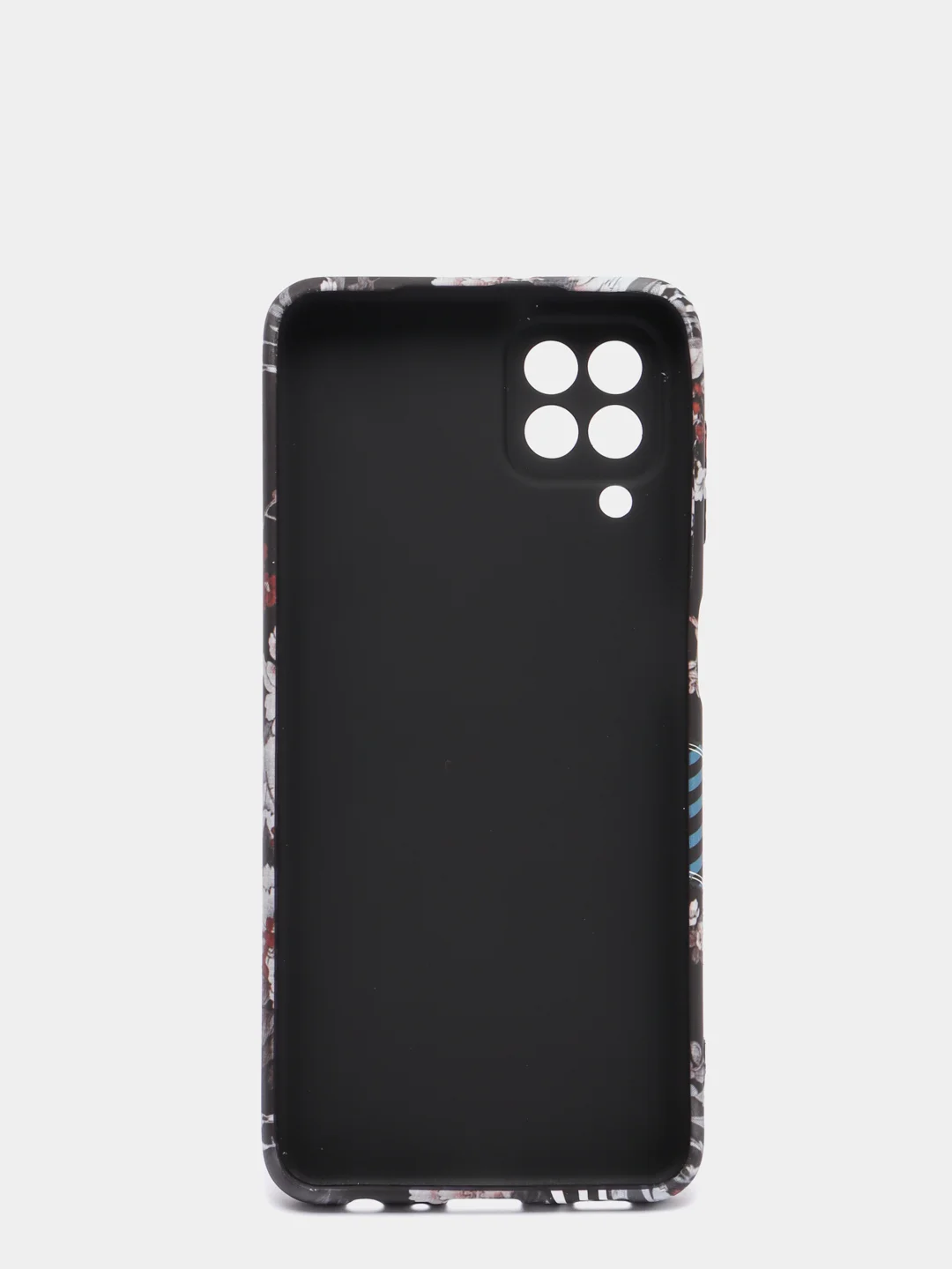 Черный чехол для Samsung A12, A32, A22, M12, M32 с картинкой / рисунком