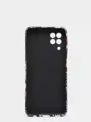 Черный чехол для Samsung A12, A32,  A22, M12, M32 с картинкой / рисунком