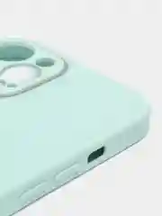 Бирюзовый стеклянный силиконовый чехол на iPhone 13, 12, 11,  XR, 7, 8, SE, 8+, 7+, 6s, 6, Pro, Max
