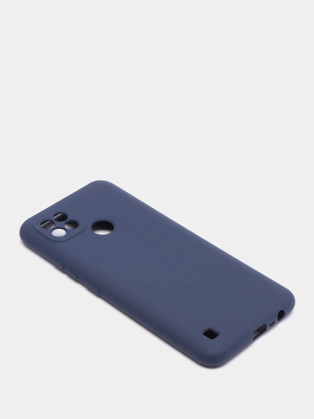 Синий чехол Realme C21 силиконовый