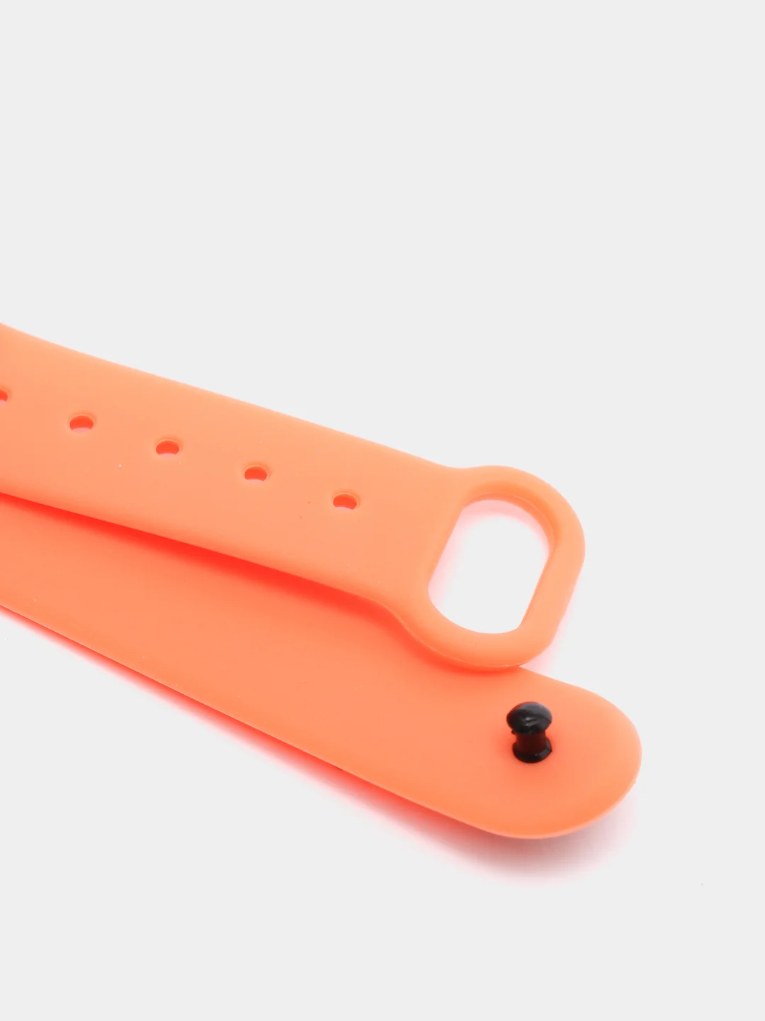 Оранжевый силиконовый ремешок на Xiaomi Mi Band 2