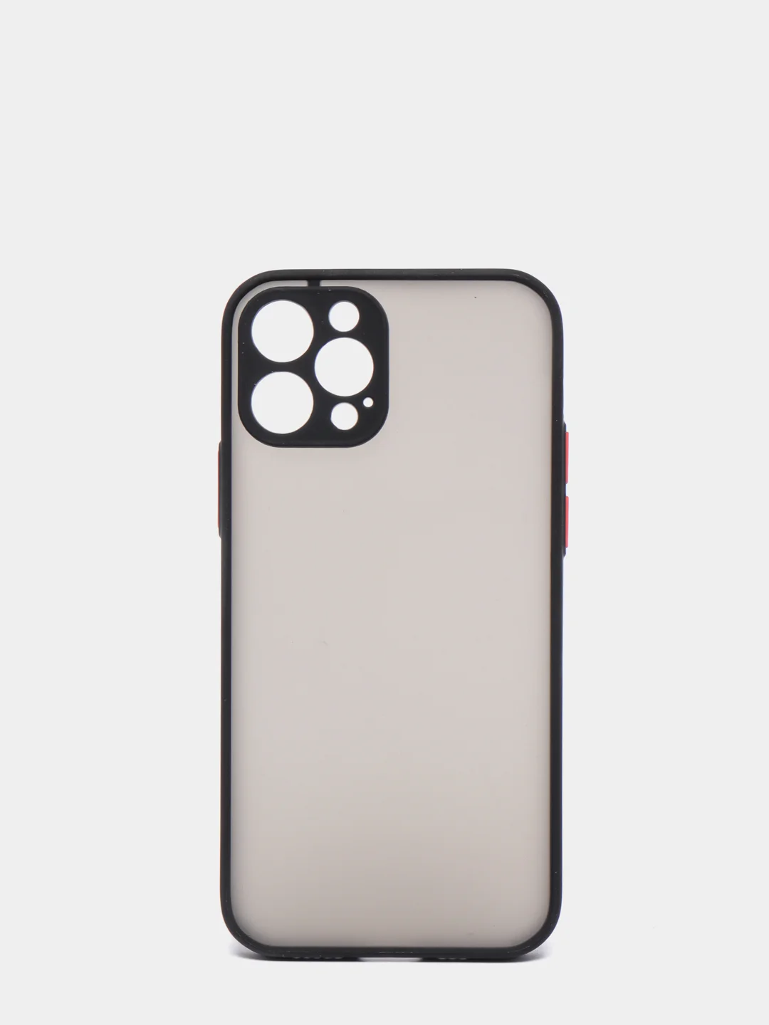 Черный чехол силиконовый матовый на iPhone 13, 12, 11, XR, 7, 8, SE, Pro, Max, полупрозрачный