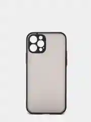 Черный чехол силиконовый матовый на iPhone 13, 12, 11,  XR, 7, 8, SE, Pro, Max, полупрозрачный